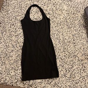 Black over the neck dress